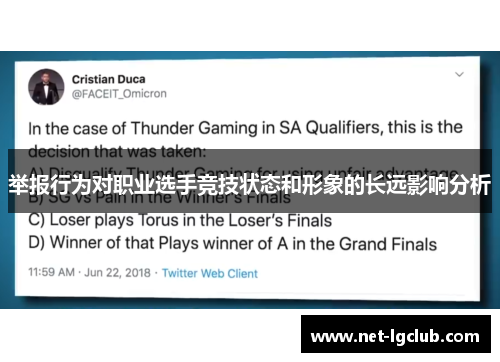 举报行为对职业选手竞技状态和形象的长远影响分析